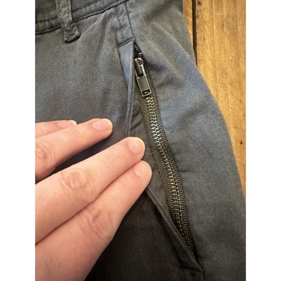 Theory Women’s Olive Green Khaki Pants Size 6 Zipper Pockets Preppy Casual - Picture 5 of 16